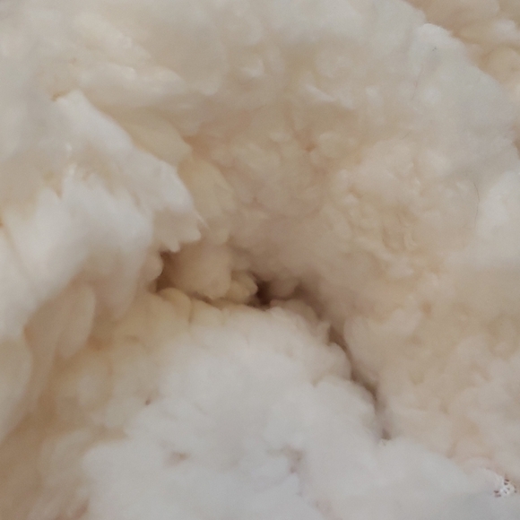 Red Faux Sherpa Knit Slipper Socks with Fairisle Deer Pattern and Traction Dots - Picture 4 of 5